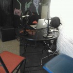 Podcast station at the Launch Lounge 2013
